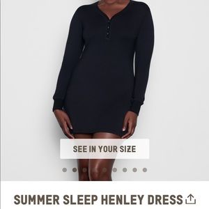 SKIMS summer sleep Henley dress